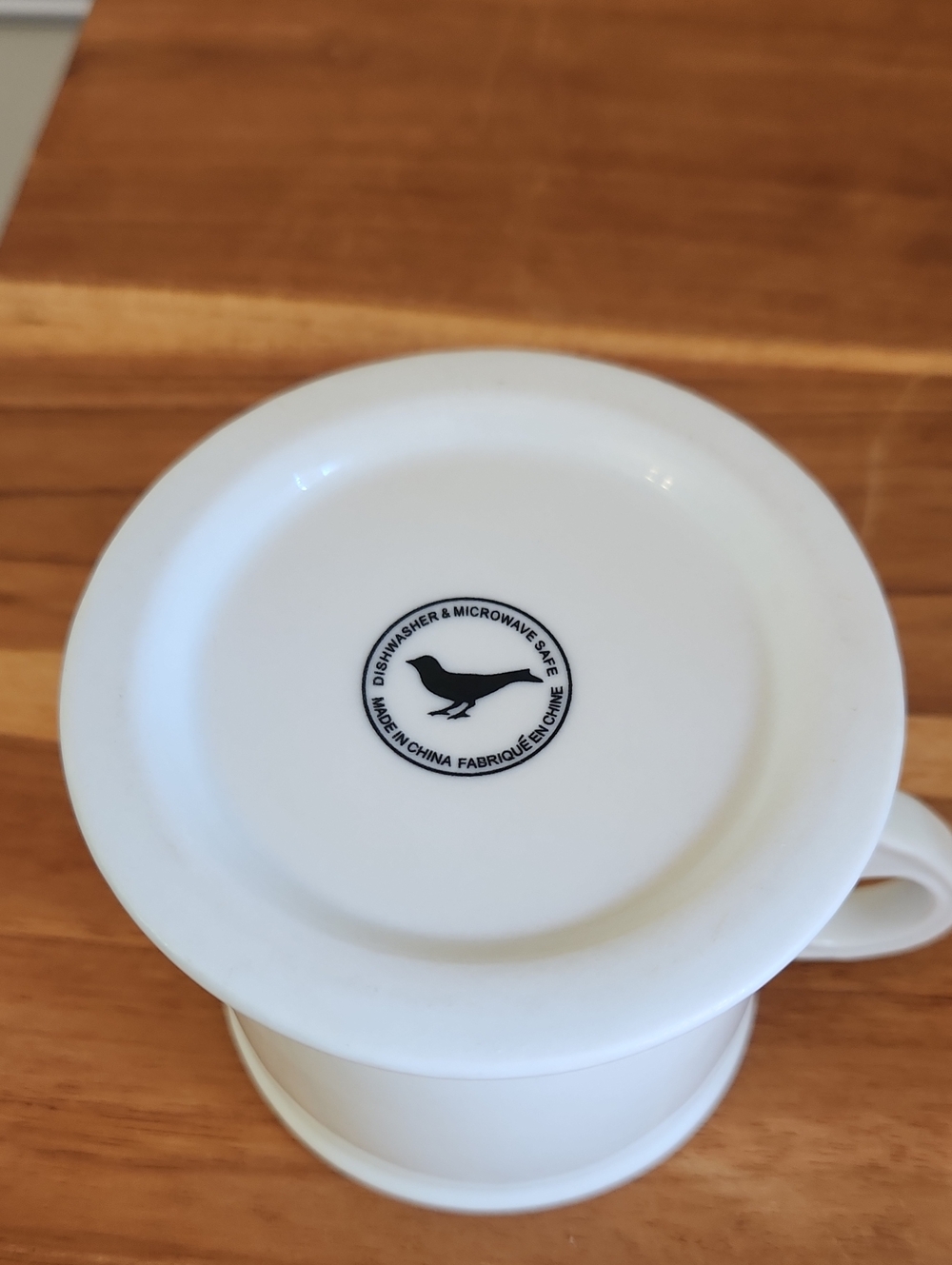 White Ceramic Monogram 'R' Coffee Mug - Picture 4 of 5